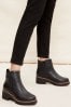 Friends Like These Black Low Wedge Chelsea Ankle Boot