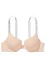 Victoria's Secret Champagne Nude and White Full Cup Push Up Bra, Full Cup Push Up
