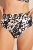 Love & Roses Black Mono High Waist Twist Detail Bikini Bottom