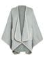 Lipsy Grey Soft Cosy Patch Pocket Tipped Whipstitch Cape