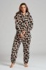 Loungeable Brown Leopard Well Soft All-In-One
