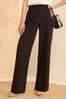 Love & Roses High Waist Wide Leg Tailored Trousers, Petite