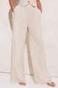 Lipsy Cream Wide Leg Tailored Trousers