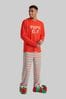 Loungeable 'Mens 'Papa Elf' Long Sleeve And Long Pant Pyjama Set