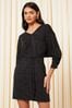 Friends Like These Black Petite Soft Touch Knitted Belted Midi Dress