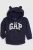 Gap Blue Bear Baby Arch Logo Zip Up Hoodie (Newborn - 24mths)