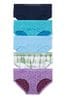 Victoria's Secret Blue/Green/Purple Hipster Knickers Multipack, Hipster