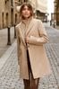 Friends Like These Neutral Camel Tailored Single Button Coat, Regular