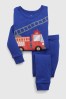 Gap langärmliges Pyjama-Set aus Bio-Baumwolle mit Feuerwehrautomotiv (12 Monate bis 5 Jahre)