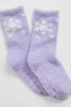 Gap Purple Christmas Fluffy Socks