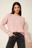 Friends Like These Pink Petite Off The Shoulder Jumper