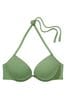Victoria's Secret PINK Wild Grass Green Add 2 Cups Push Up Bikini Top