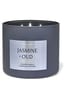 Bath & Body Works Jasmine N Oud Christmas 3 Wick Candle 14.5 oz / 411 g