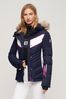 Superdry Blue Ski Luxe Puffer Jacket