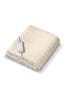 Beurer White Monogram by Komfort Heated Mattress Cover Electric Blanket