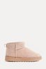 Nude - Linzi Mini Addy Faux Suede Lined Ankle Boots