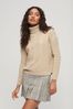 Superdry Nude Drop Shoulder Cable Roll Neck Jumper