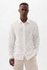Gap White 100% Linen Long Sleeve Shirt