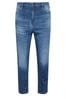 Badrhino Big & Tall Denim-Jeans mit Waschung