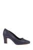 Pavers Van Dal Blue Pointed Toe Leather Court Shoes