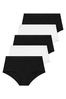 Yours Curve Black Value Full Briefs 5 Pack