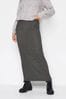 Long Tall Sally Grey Ribbed Maxi Skirt