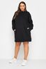 Yours Curve Black Sweat Tunic Dress