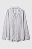 Gap Blue Stripe Poplin Pyjama Long Sleeve Shirt