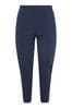 Yours Curve Blue Stretch Tapered Trousers
