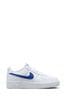 Nike White/Blue Air Force 1 Youth Trainers