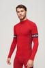 Superdry Red Seamless 1/4 Zip Baselayer Top