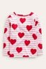 Boden Red Everyday Heart Breton T-Shirt