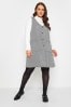 Yours Curve Grey Pocket A-Line Pinafore Dress