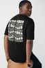Black 'No Bad Vibes' Back Print T-Shirt