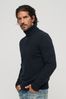 Superdry Blue Brushed Roll Neck Jumper