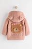 Pink Baby Borg Fleece Jacket (0mths-2yrs)