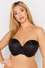 Yours Curve Black Moulded Underwired Full Cup Multiway Bra With Removeable Straps
