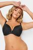 Yours Curve Black Moulded Underwired Plunge T-Shirt Bra
