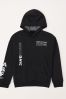 Abercrombie & Fitch Black Relaxed Fit Graphic Hoodie