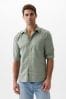 Gap Green Stretch Standard Fit Long Sleeve Poplin Shirt