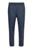 BadRhino Big & Tall Blue Tweed Wool Mix Suit Trousers