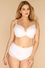Yours Curve White Lace Trim Brief