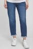 Gap Mid Wash Blue Maternity Over The Bump Girlfriend Jeans