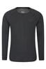 Mountain Warehouse Black Talus Mens Long Sleeved Thermal Top