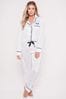 Personalised Sleep Satin Luxe Long Sleeve Pyjama Set by HA Design