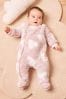 Lipsy Pink Fleece Cosy Sleepsuit