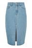 Long Tall Sally Blue Midi Denim Skirt