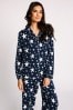 Chelsea Peers Blue Sparkle Star Button Up Pyjama Set