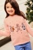 Lipsy Pink Mini Knitted Christmas Jumper