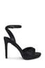 Linzi Black Roulie Diamante Platform Stiletto Heeled Sandal